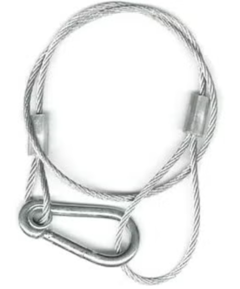Safety Cable 200 cm | 3 mm musketon naturel